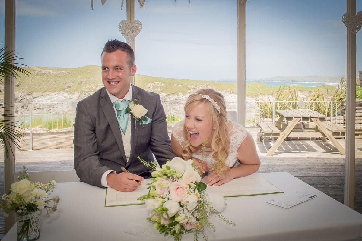 Glendorgal Hotel Wedding, Newquay - Sam & Kyle