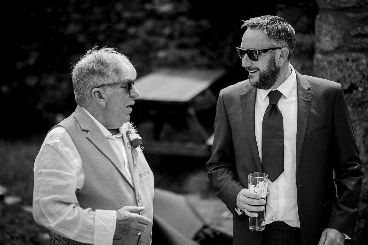 wedding guests at knightor winery