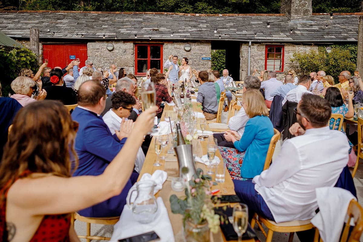wedding breakfast at knightor winery