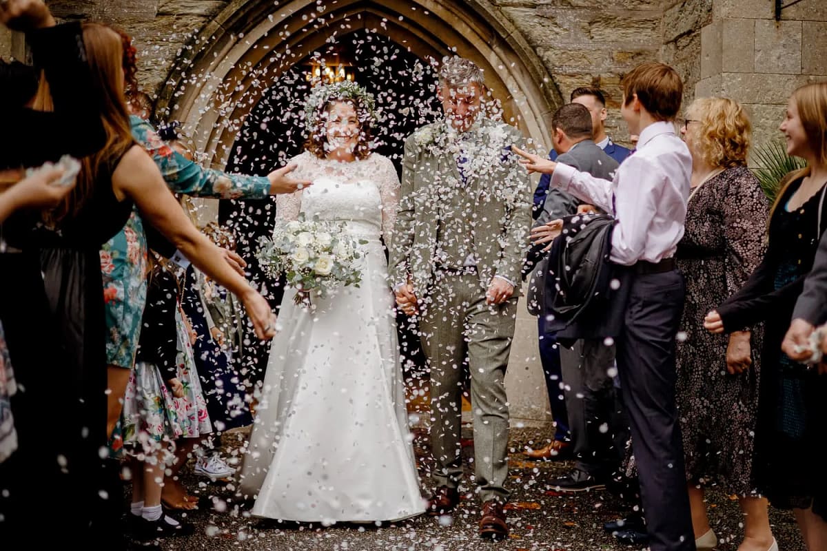 Alverton Hotel Wedding Confetti