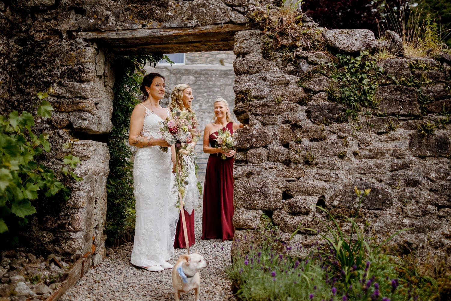 bride and bridesmaids