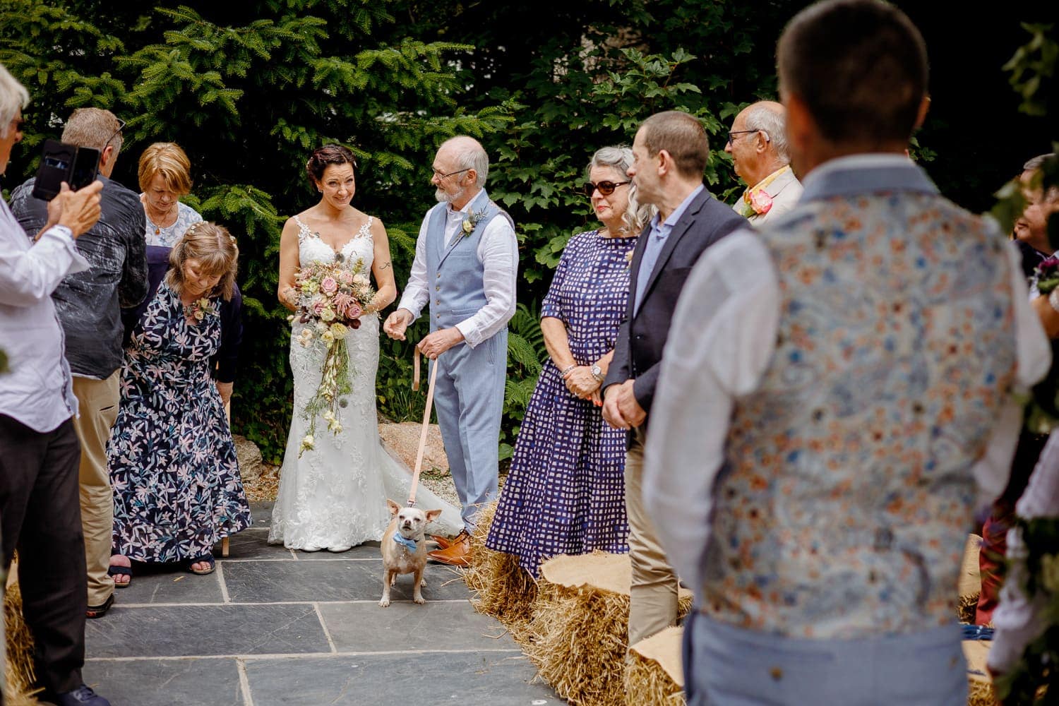brides entrance at knightor winery
