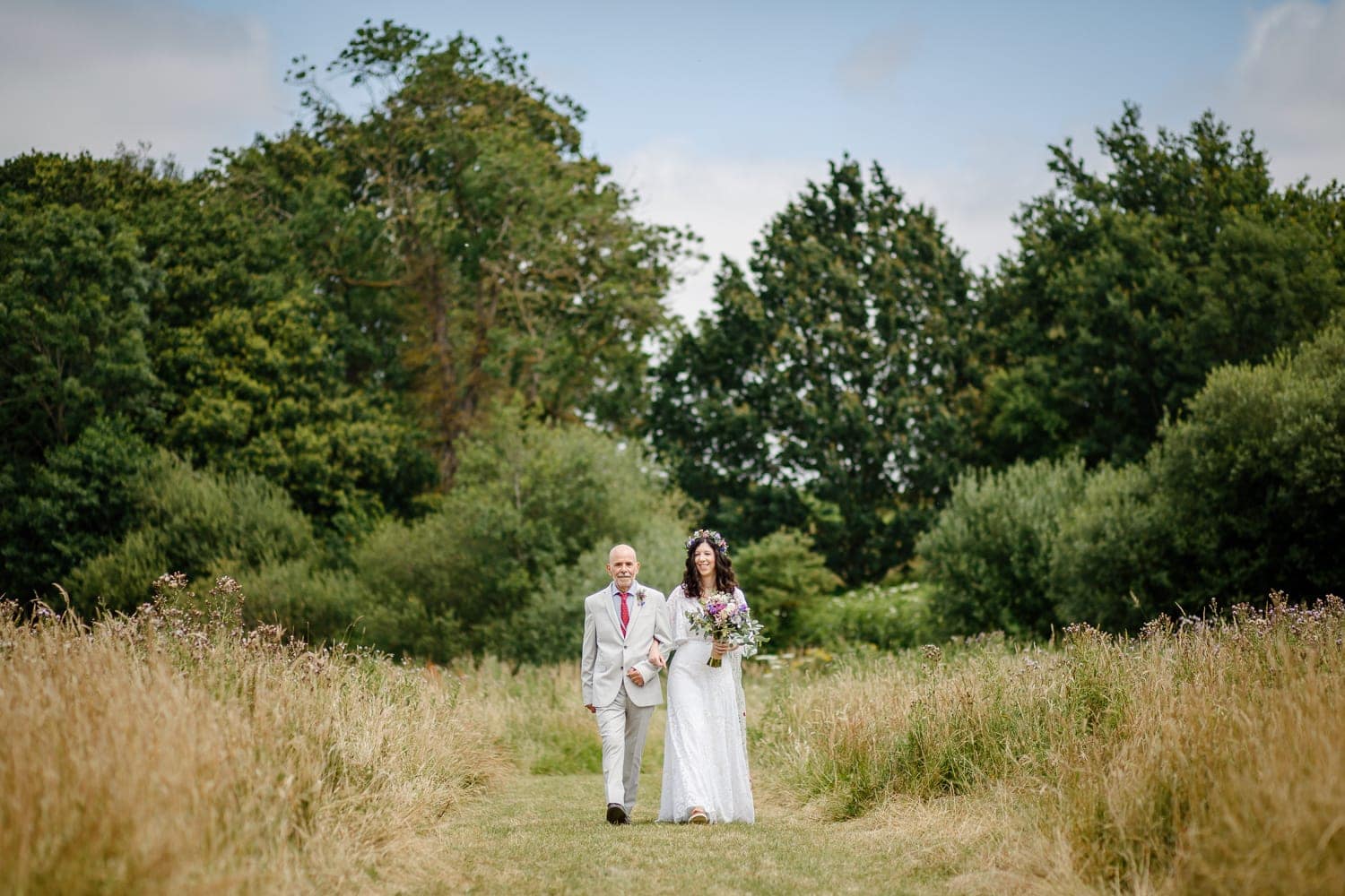 wilderness weddings bride and father
