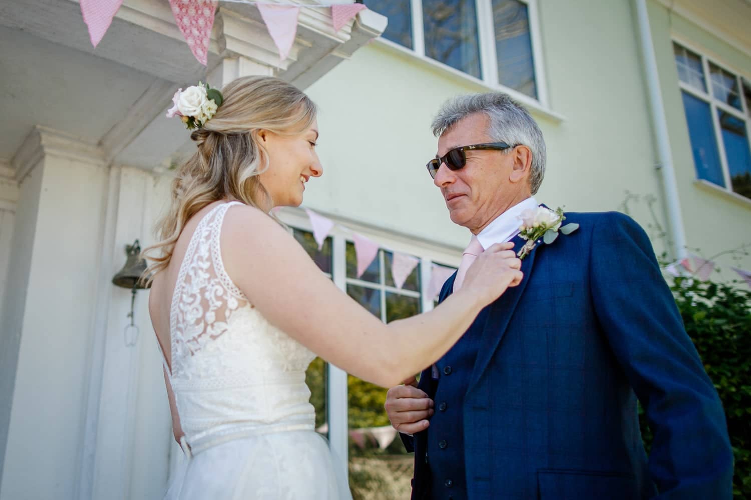 mylor bride and father