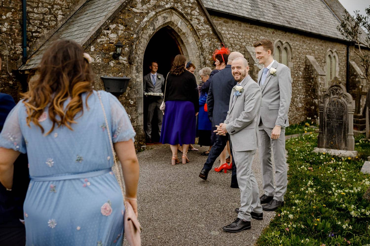 groom at church