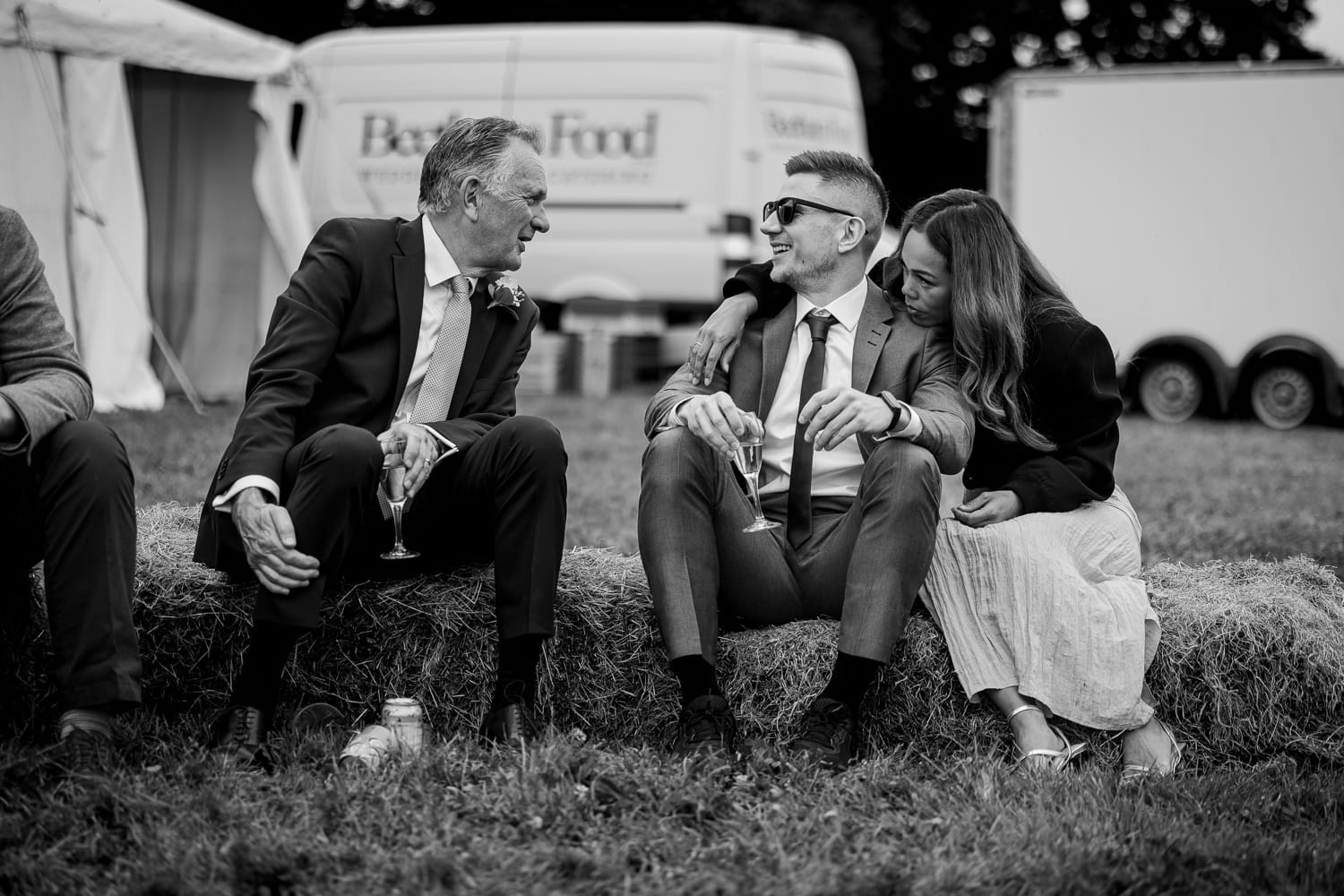 wedding guests in cornwall
