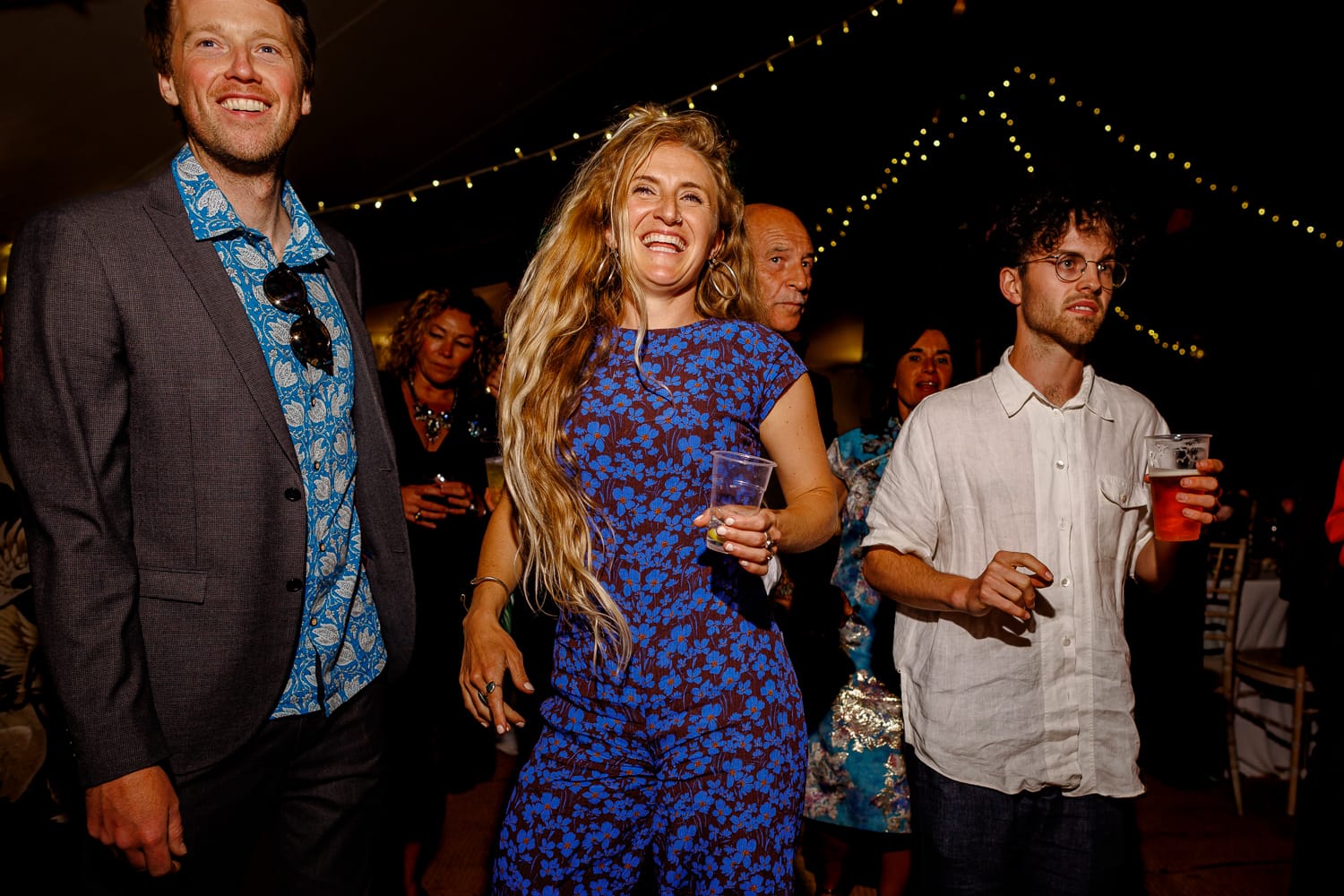 wedding party guests