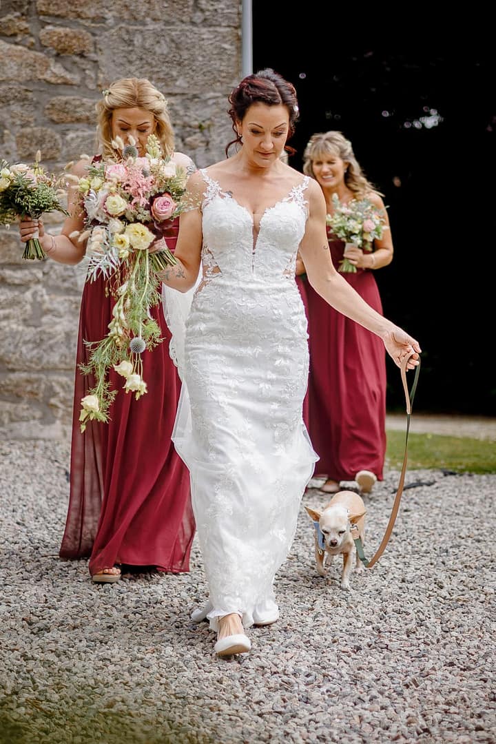 bride and bridesmaids