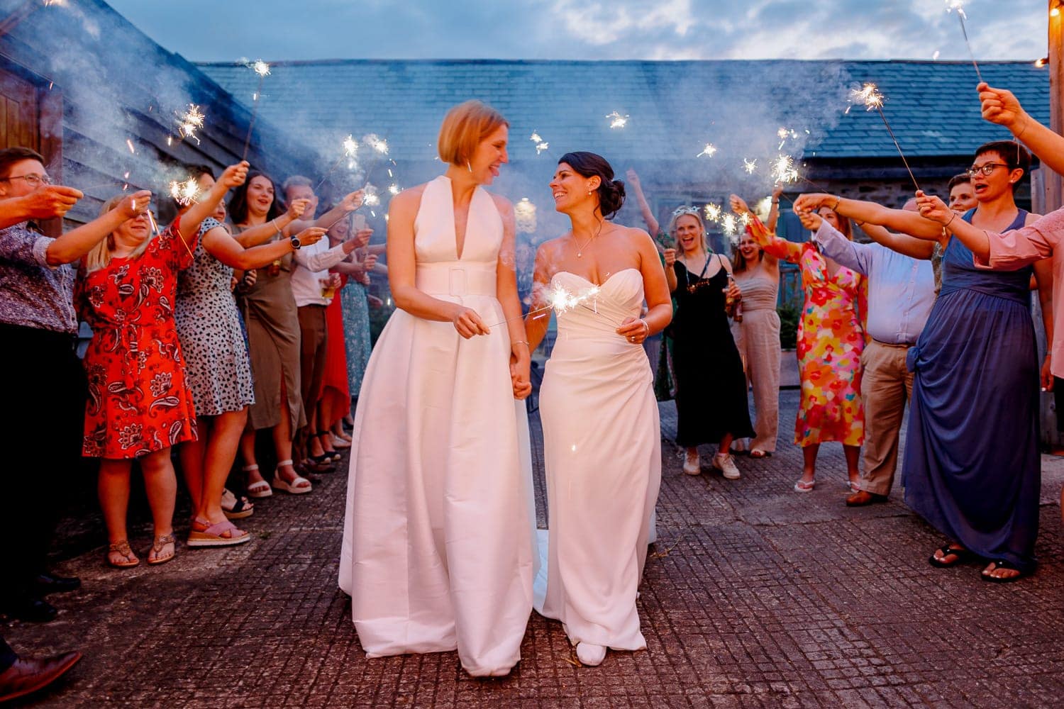 The Green Cornwall Wedding Sparklers