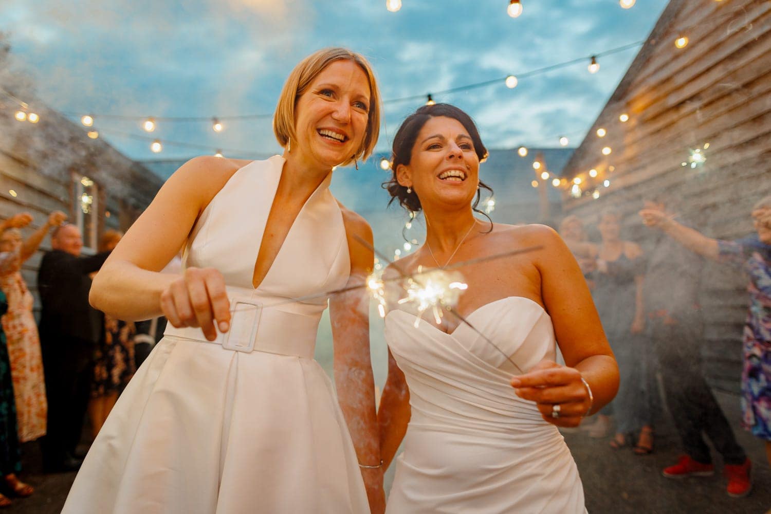 The Green Cornwall Wedding Sparklers