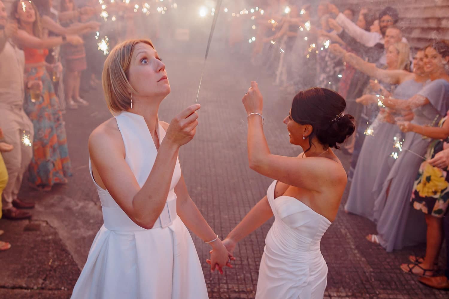 The Green Cornwall Wedding Sparklers