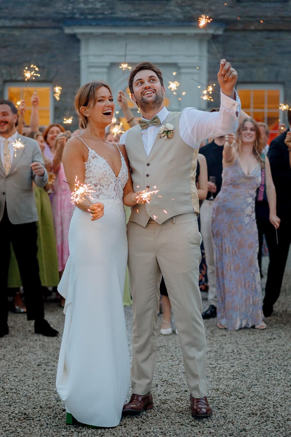 Boconnoc House Wedding Sparklers