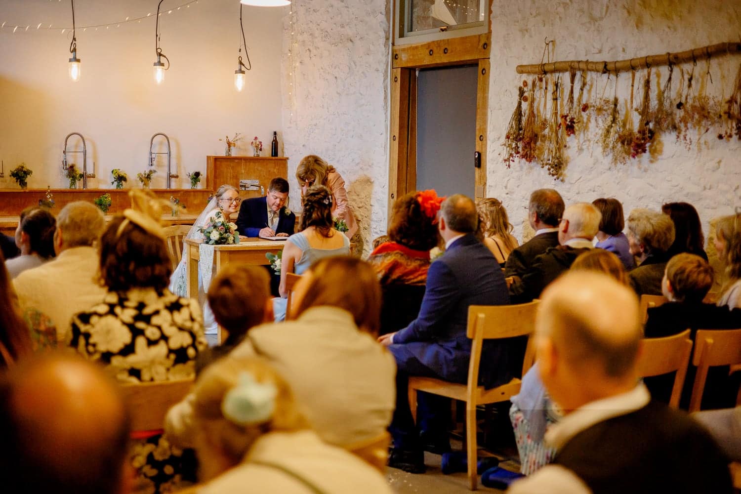 River Cottage Wedding in the Threshing Barn