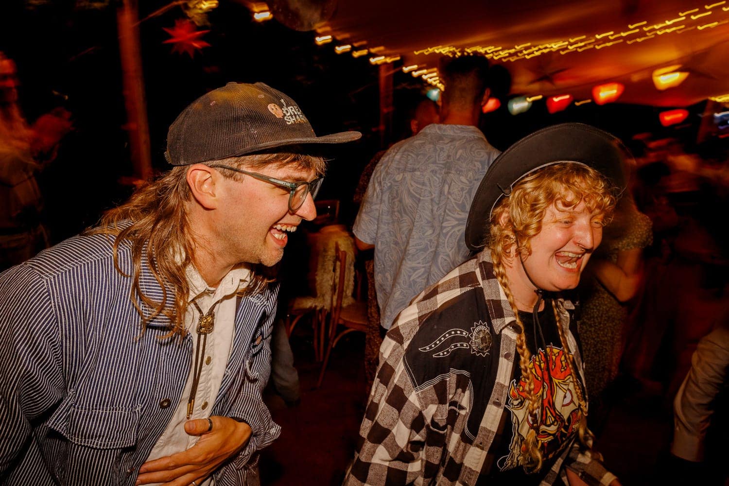 space cowboy wedding party